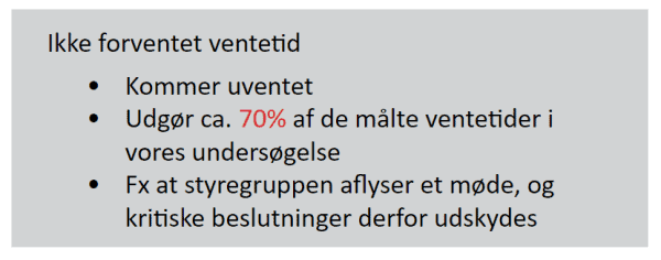 Ikke-forventet ventetid